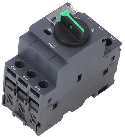 Interruttore a Circuito Elettrico, DIN Rail Mount Interruttore 35mm DIN Rail Mount Tipo Manopola Termica Magnetica Trip Motor Protector Commutatore AC690V 6 a 10A