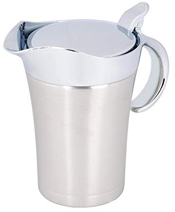 Nimomo Salsera de doble pared con aislamiento térmico, acero inoxidable 304, 750 ml