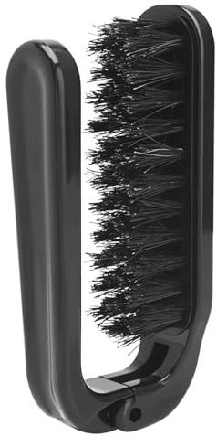 Man Bartbürste Faltbare Taschenhaarbürste Rasierpinsel Praktische Borsten Bartbürste Haarstyling Kamm Einfach zu bedienen
