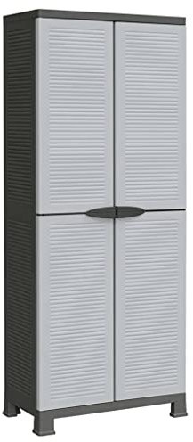 Moderner Kunststoffschrank für Zuhause, Wohnzimmer, Büro, Garage, Möbel, Aufbewahrung, Spind, Organizer, Schrank, Allzweckschrank
