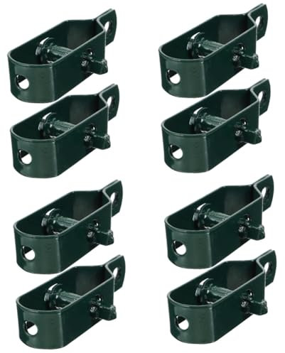 Abaodam 4 Sätze Drahtspanner Drahtseil Spalier Zaunspanner Outdoor Garten Stahlseilspanner Zaunseilspanner Pflanzstab Schlüsselseilspanner Drahtzaun Zäune Grün A3 2 Stücke * 4