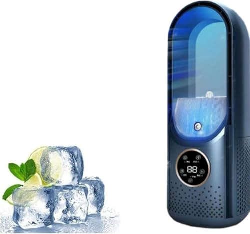 Aire acondicionado portátil silencioso sin aspas, ventilador personal y humidificador, mini ventilador USB, mini aire acondicionado personal, enfriador de aire, para el hogar, oficina, viajes
