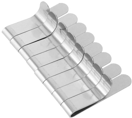 LABRIMP Lot de 8 Pinces en Acier Inoxydable pour Moules à Pâtisserie Réglables, Extensibles et Faciles à Utiliser, Fixation Solide pour Cercles à Gâteau et Mousse, Pâtisserie
