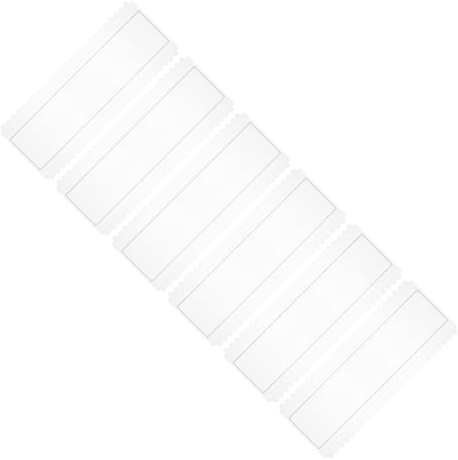 FIXOSHEE Présentoir à Vernis à Ongles 6 Pièces en Plastique Transparent 50 Emplacements pour Capsules de Nail Art Nuancier Pratique pour Manucure Professionnelle et Formation DIY