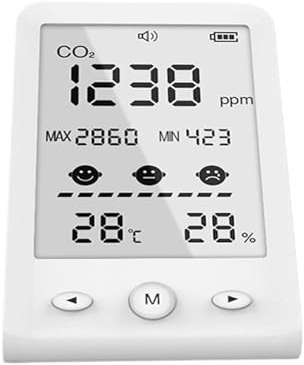 Rilevatore di gas, Sensore a infrarossi CO2, rilevatore a qualità 'aria, anidride carbonica, monitor di temperatura e umidità, misuratore interno, analizzatore gas digitale,per casa e camper