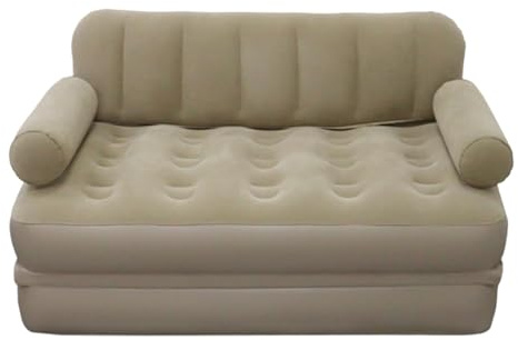 Canapé Gonflable Gonflable 39,37-74,8x59,06x25,59 Pouces, Canapé-lit Pliant, Salon En Velours PVC, Matelas Pneumatique Étanche | Canapé Portatif De Festival De Plage Extérieure De Patio De Voyage De C