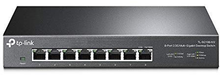 TP-Link TL-SG108-M2 Switch Ethernet 2.5 Gigabit 5 Porte, Cablaggio Hassle-Free, Plug & Play, Funzione Silenziosa, Ideale per Casa, Ufficio, Gaming, Access Point WiFi 6, Montaggio Desktop o a Parete
