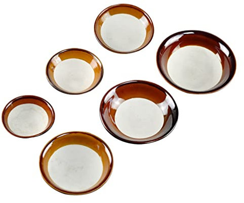 Cabilock 5pezzi Ciotole Per Alimenti Al Vapore in Ceramica Ciotole Vintage Per Zuppa Contenitori Per Alimenti in Ceramica Per Uso Domestico e Ristorante