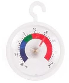 Miko® Kühlschrankthermometer Analog Kühlschrank Thermometer Rund weiß