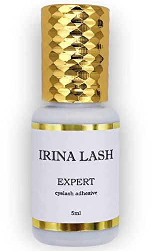 Colla per ciglia Extension, Volume Expert, Registrazione sanitaria, Asciugatura rapida in 0,5 secondo, incollatura in 7 sec, 5 ml nero per extension - Irina Lash