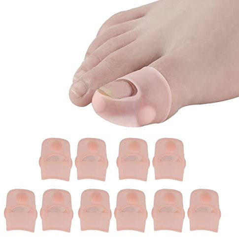 Eingewachsene Zehennagel Korrekturhülsen, 5 Paar Weiches Atmungsaktives Silikon Korrekturwerkzeug für Eingewachsene Zehennäge Gewachsener Zehen Nagel Corrector Silikon