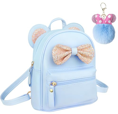 Hifot Mochila Niña, Mini Lindo Mochila Escolar con Tirantes Ajustables, Mochila De Viaje Duradera Y De Moda （Color: Azul）