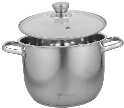 ANSNOW Olla de Acero Inoxidable Olla Al Vapor Multifunción Cazuela Pasta Acero Inoxidable Utensilios de Cocina de Acero Inoxidable Olla de Sopa de Acero Inoxidable Vaporera Multiusos