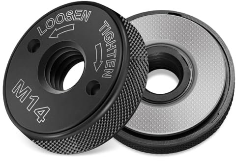 Udbrud 2 Stück Schnellspannmutter SDS Clic M14, Flex Schnellspannmutter für alle Winkelschleifer, Winkelschleifer Zubehör mit Genauer Faden, Schnellspanner Spann Angle Grinder Flange Nut