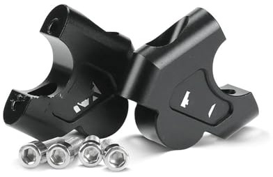 Torretas Manillar para NX400 para NX500 2023 2024 para NX 400 500 Adaptador Abrazadera Elevador Manillar Barra Manillar Montaje Elevación Altura 5.0 2 Comentarios Elevador Manillar Moto(Black- L)