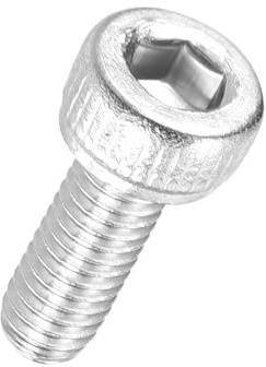 Kozelo 100pcs Tornillos de Cabeza Hexagonal - [M2.5-0.45 x 8mm] Acero Inoxidable 304 Totalmente Roscado Allen Tornillo para Motor Eléctrico Ventilador Impresión 3D Reparación, Plateado
