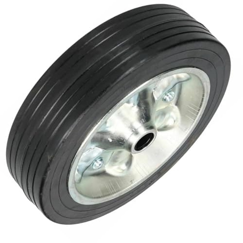 Heavy Duty 8 Jockey Wheel Replacement with Solid Rubber Tire for Trailer & Caravan 200mm