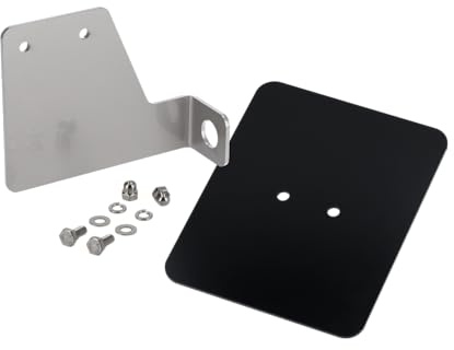 Kennzeichenhalter aus Edelstahl, mit Unterlage ABS & Befestigungsmaterial -