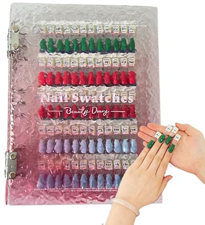 Livre de Couleurs pour Ongles | Nuancier De Couleurs Magnétique Pour Design D'Ongles De Salon - Organisateur de Rangement Classeur pour Débutantes Salon Studio Maison