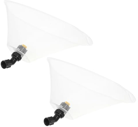 GANAZONO 2 Piezas Boquilla de Nebulización Eléctrica con Pantalla Protectora Transparente Atomizador de Alta Presión para Jardín y Spray Fino para Riego y Protección contra Viento