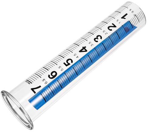 VICASKY Pluviomètre de Jardin Transparent avec Échelle Tube de Mesure de Pluie Réutilisable Outil Précis pour Extérieur et Récupération Eau de Pluie Réutilisable
