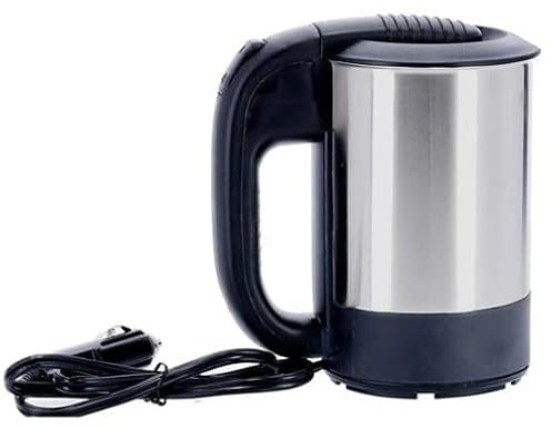 MAT-COMPANY Wasserkocher 24 V 200 W 0,5 L Edelstahl Reise Camping LKW Auto