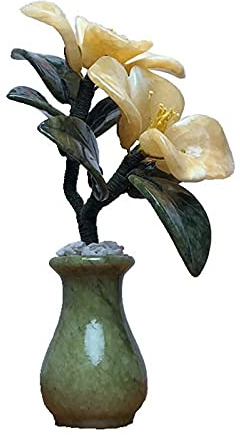 Simulerad träd Konstgjord Bonsai Kreativ Jade Liten Vas Vinskåp Dekoration Prydnadsföremål Feng Shui Ornament för lycka Rikedom Hemmakontor Simuleringsträd