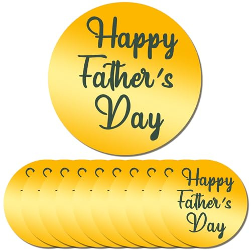 10 Pcs Happy Father’s Day Cupcake Toppers – Acrylic Mirror Round Cake Discs, Engraved Cake Charms for Father’s Sunday Baking, Cakes, Cupcakes, Dessert Decorations & Party Supplies