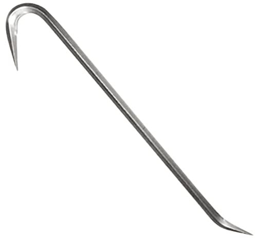 WEDO Nageleisen,Stemmeisen, Brechstange, Brecheisen mit abgewinkeltem Meißelende, rostfreier Stahl, korrosionsbeständig, rostfrei, langlebig, umweltfreundlich, Größe 750 mm Länge