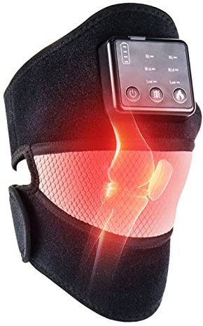 HONGJING Beheizte Knie-Massagegerät für Schmerzlinderung - Knie, Schulter & Ellenbogen Brace mit Heizung und Massage, ideal für Arthritis, Ischias, gerissenen Meniskus Schmerzlinderung