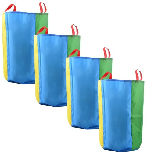 heavenlife 4 Piezas Bolsas para Carreras de Sacos, Sacos para Saltar para NiñOs Adultos, Bolsas de Salto para Fiesta de Cumpleaños Actividades Familiares