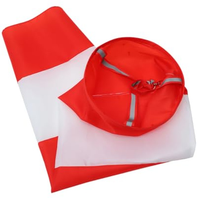 KONTONTY Windsack aus Wasserdichtem Oxford Gewebe für Garten und Außenbereich mit Reflektierendem Design Schnell Trocknend und Installieren für Garten Dekoration