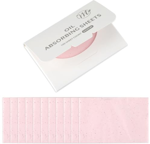 Fettabsorbierendes Puderpapier, 100 Stück Oil Control Papers Gesichts-Löschpapier Ölabsorbierende Blätter Gesichtsöl Blotting Paper Gesicht Blotting-Papiere Face Oil Blotting Papers für Männer Frauen