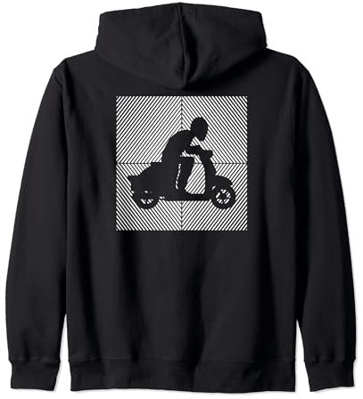 Rollerfahrer Mofa Moped Scooter-Fahrer Motorroller Kapuzenjacke