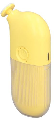 Elektrische Baby-Nagelfeile, 6000 U/min, Geräuscharm, Geschwindigkeit Anpassen, Verrutschen Verhindern, Nagelpflegeschleifer mit 6 Köpfen