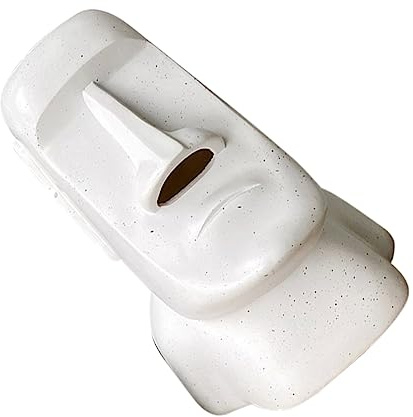 Beatifufu Moai Taschentuchbox Harz Kosmetiktücherhalter Kreative Steinfigur Wohnraum Deko Wohnzimmer Schlafzimmer Badezimmer