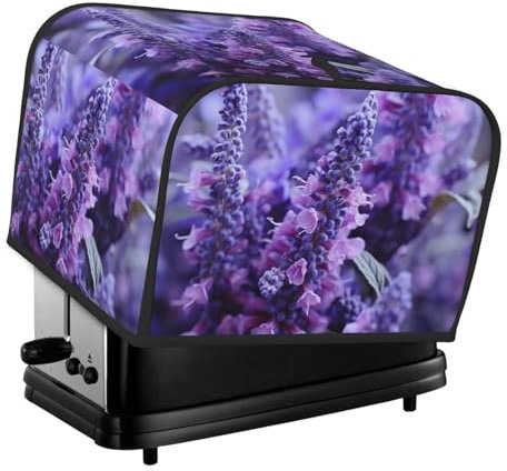 Toaster-Abdeckung für 4 Scheiben, für kleine Geräte, mit Taschen, Toaster, Staubschutz mit Griff oben, waschbar, Universal-Brotbackmaschinen-Abdeckung für die Küche