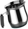 Lattiera Tazze 10, Linea Dolcevita, 950 ML, Acciaio Inox 18/10 ad induzione con manico in silicone antiscotto e con beccuccio, Officine Prandelli