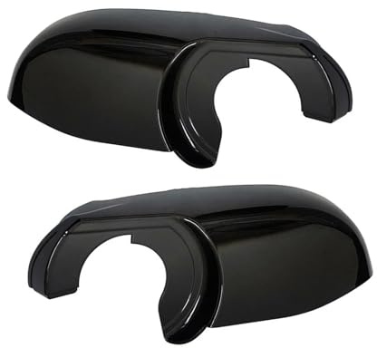 Calotte Specchio 2 Pezzi Per BMW X3 F25 X4 F26 X5 F15 X6 F16 2014-2018 Auto Lato Sinistro Nero Specchietto Retrovisore Fondo Inferiore Coperchio Del Supporto Posteriori Auto Specchietti Laterali