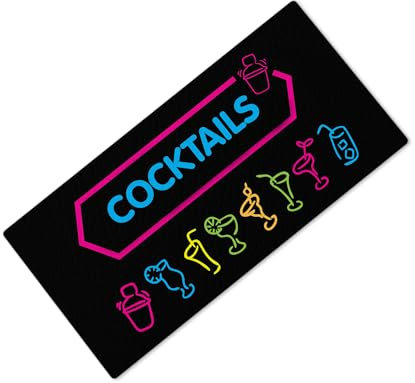 Cocktails Printed Bar Runner Beer Mat Label Ideal Pub Cafe Home Occasion 5