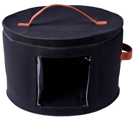 Caja para guardar sombreros - Organizador de viaje plegable para sombreros, estuche para sombreros con tapa | Contenedor plegable para sombreros para hombre y mujer, porta sombreros portátil a
