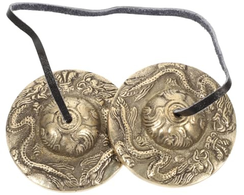 Vintage Meditations Handglocke in Beckenform aus Kupfer | Gold, Handgefertigt, Einzigartiger Klang, für Zeremonie und Meditation, Stilvolle Optik