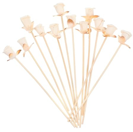 Garneck Varillas Accesorio Difusor de Aromaterapia Madera para Incienso de Profesional, 12piezas Elegante para Decoración del Hogar y Coche