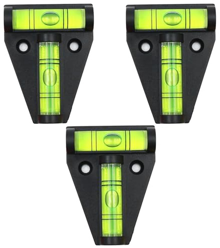 T Type Spirit Level, RV T Level, Bubble Leveling Device, Mini Caravan Leveller Devices, for RVs, Camper, Furniture, Trailers, Tripods, Camera Equipment