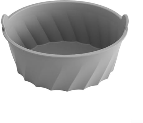 Honseadek Silicone Liner for Slow Cooker 6-8QT, Reusable Oven and Microwave Safe Liner, Fits Oval Slow Cookers, Black/Grey/Red/Blue Options Available(gray)