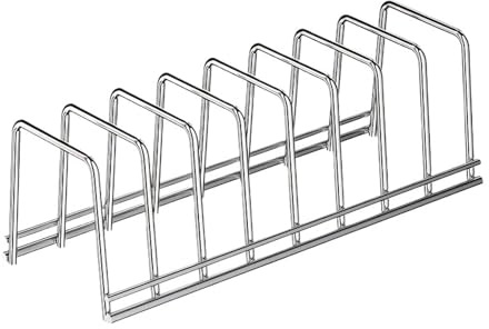 SSZVANMMB Kitchen Extension Storage Rack Small Dish Drainer Expandable Kitchen Drying Rack Metal Plate Holder with Drip Tray Cupboard Organizer Pot Lid Rack
