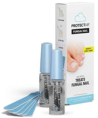 ProtectAir Fungal Nail Treatment - Fungal nail treatment for toenails - 2x 5ml - Promo Pack + 5 Nail Files