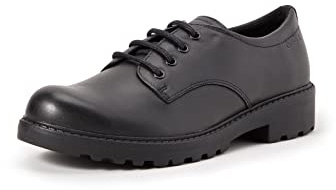 Geox Girls J Casey C Shoes, Black, 3 UK Child