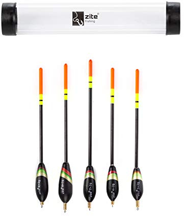 Zite Fishing Waggler-Posen-Set - 5 STK Vorgebleite Angel-Posen & Schwimmer