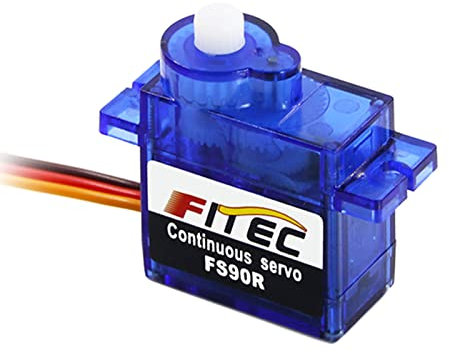 Wishiot Feetech FS90R Mikro-Servo 360 Grad kontinuierliche Rotation RC Servomotor 9g für Arduino Microbit Roboter Hubschrauber Flugzeug Boot